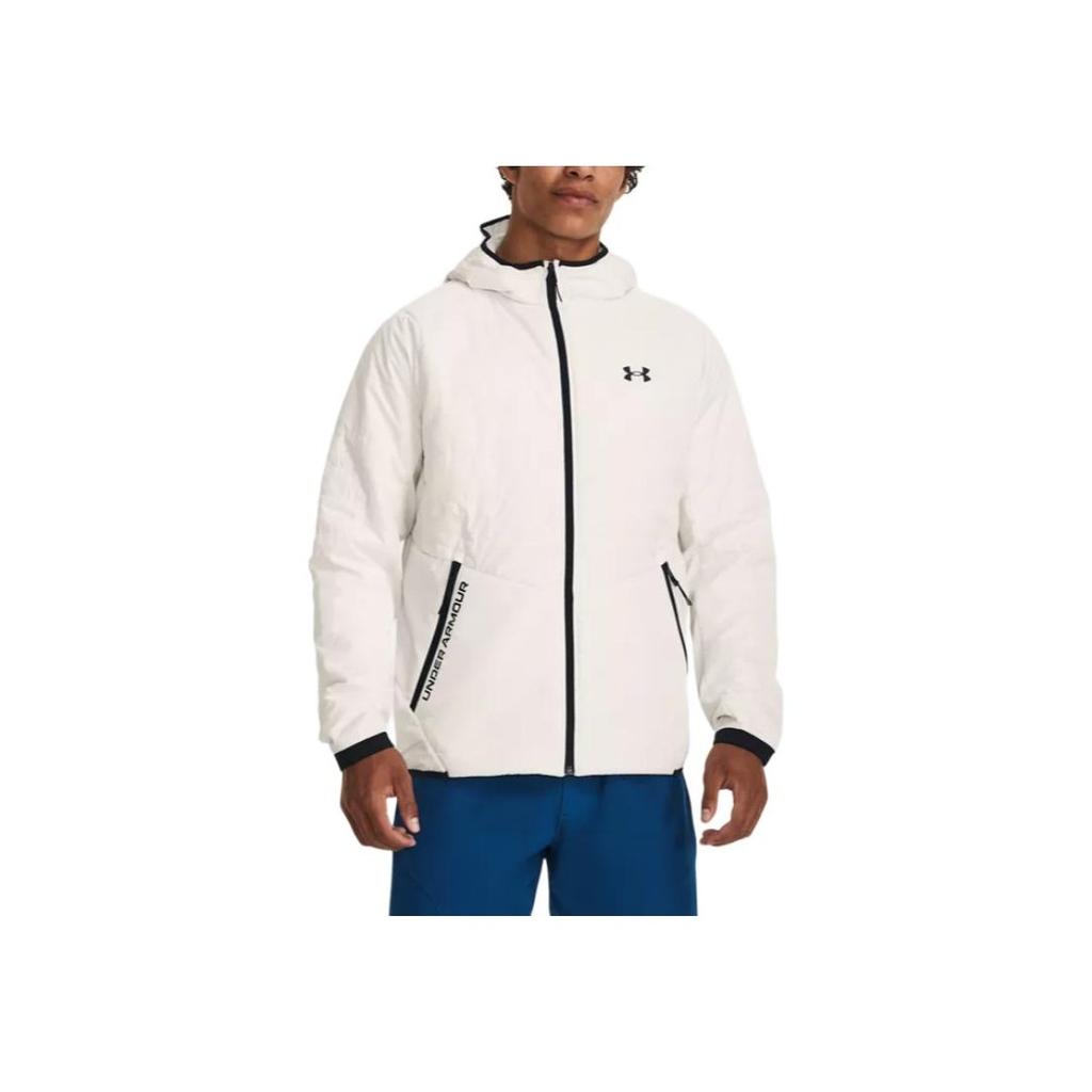 Under Armour UA Storm Session Hybrid Jacket With Logo Pattern Men Jackets Off-White 1378494-112