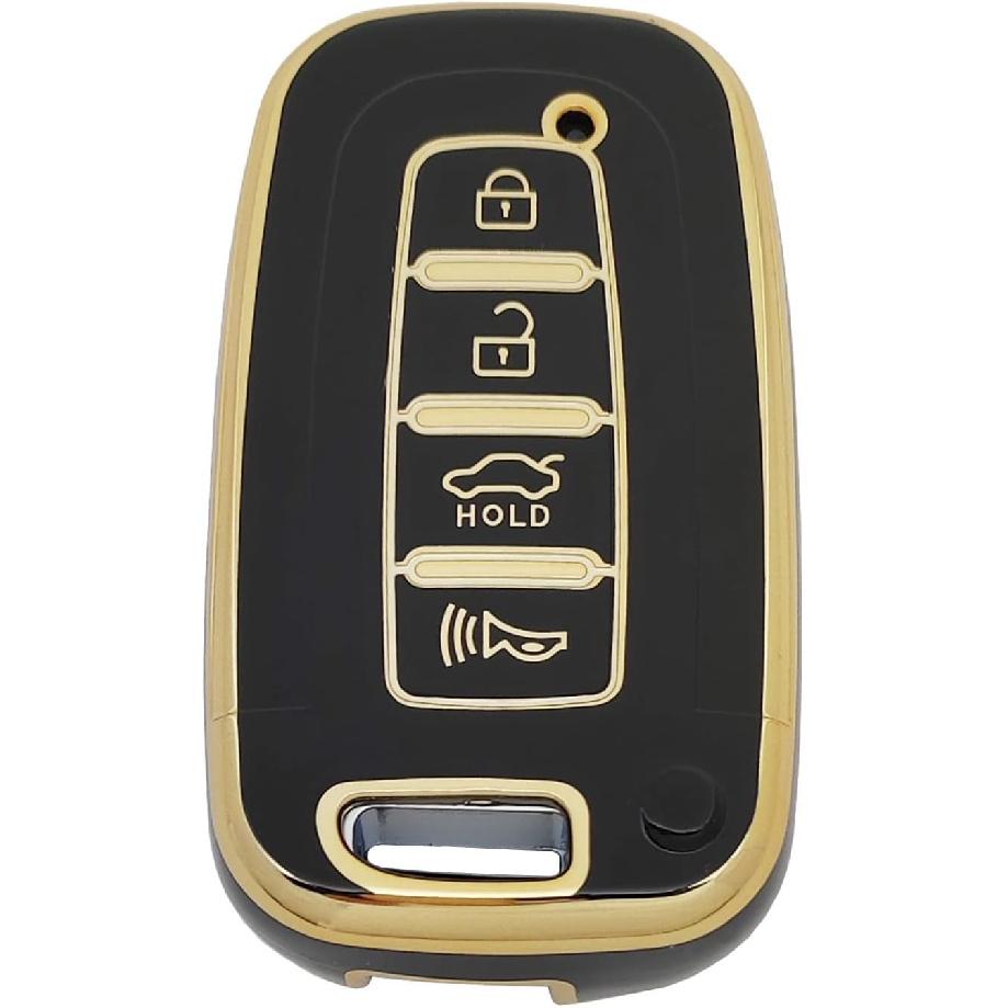 TPU Protector Key Fob Cover Case Fit For 2010-2015 Hyundai Sonata Equus Turbo Elantra Kia Sorento Key Fob