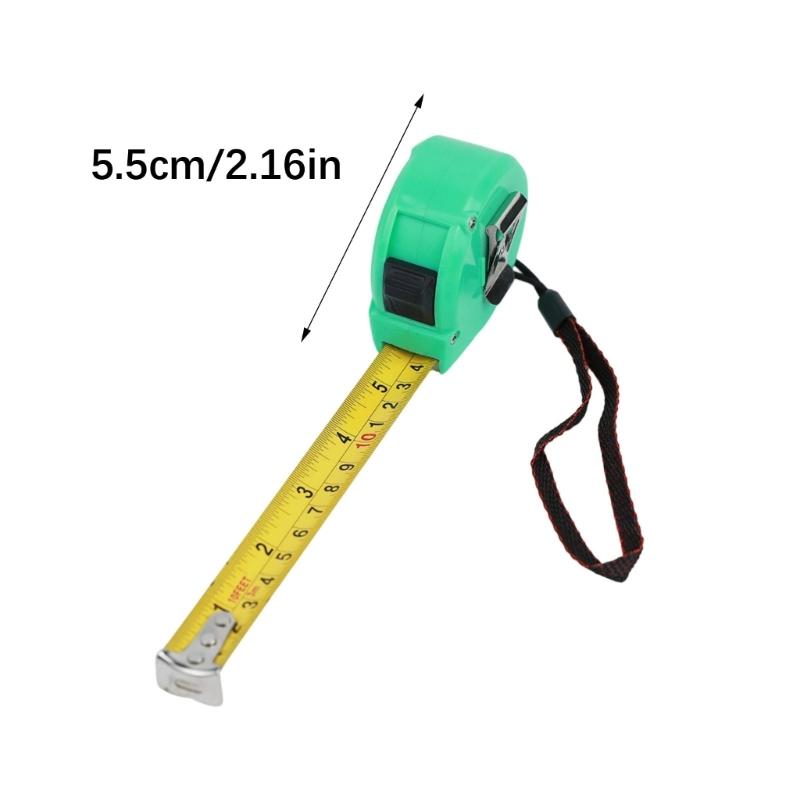 Easy Carry 3meter Retractable Steel Measuring Tape High Accuracy Plastic Case Easy to Carry for Professional & Craftsmen
