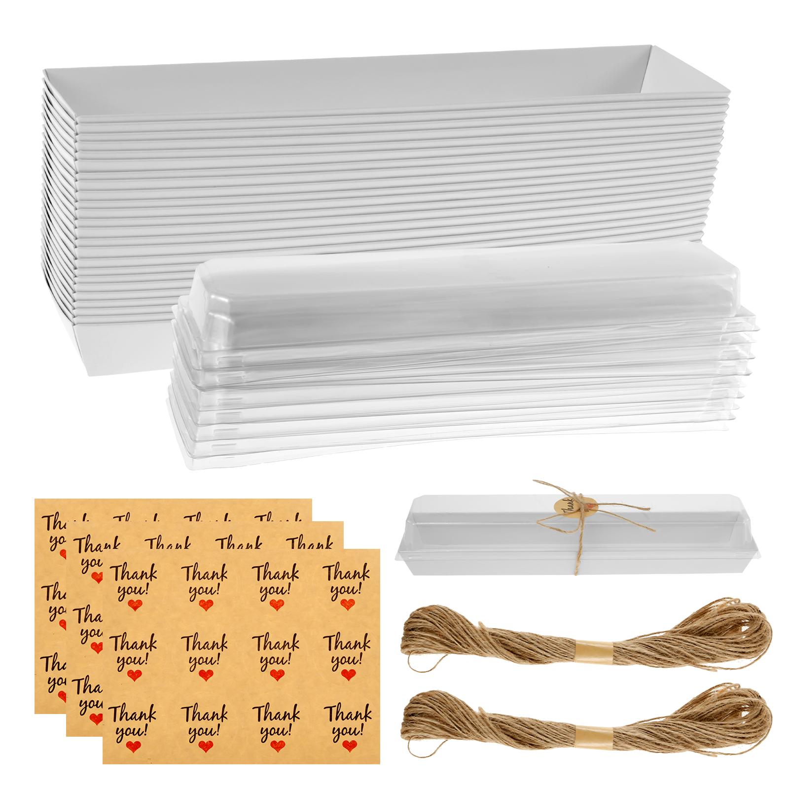 25/50Pcs Paper Charcuterie Boxes for Home Shop Waterproof Oil Resistant Bakery Boxes Good Sealing Multipurpose Sandwich Boxes