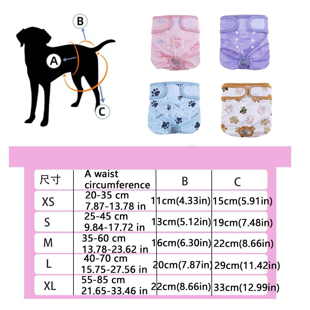 Washable Pet Sanitary Pants Breathable Pet Physiological Pants Pet Menstrual Panties Puppy Hygiene