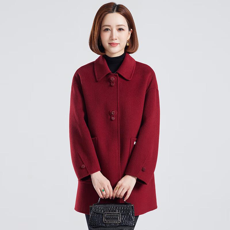 Women's Autumn/Winter Wool Blend Lapel Coat