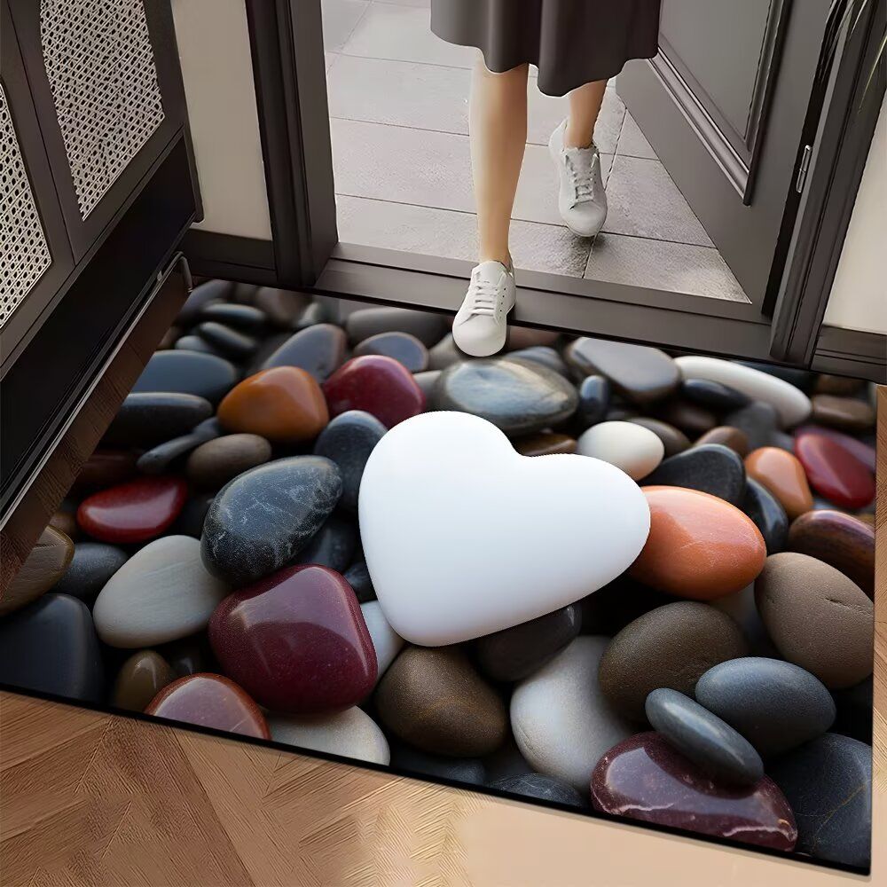 

Впитывающий коврик для ванной комнаты и туалета, противоскользящий и износостойкий коврик для ног, коврик для входной двери 40cm*60cm