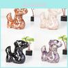Resin Craft Animal Statue With Semiprecious Stones For Modern Desk Decor And Collectors