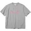 Shellsuning Smiley Gesicht Bedruckte T-shirts 2023 Sommer Neue Übergroßen Casual Oansatz Kurzarm Baumwolle Tees Weibliche Mode Alle-spiel harajuku Grundlegende Tops