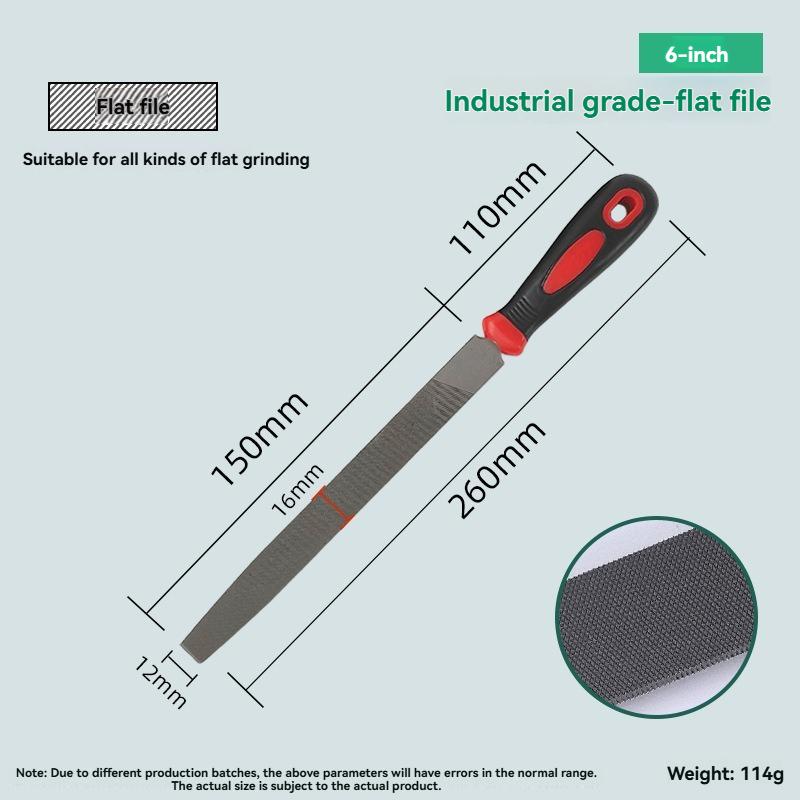 Premium Needle File Set High-Carbon Steel Files with Non-Slip Ergonomic Handles for Precise Filing on Wood Plastic Model Tool