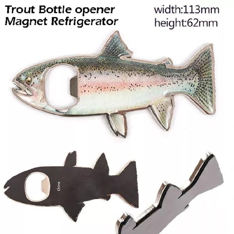 Fish Shape Beer Bottle Opener Stainless Steel Texture Beer Caps Opener Camping Tool for Various Type of Cold Beverages
