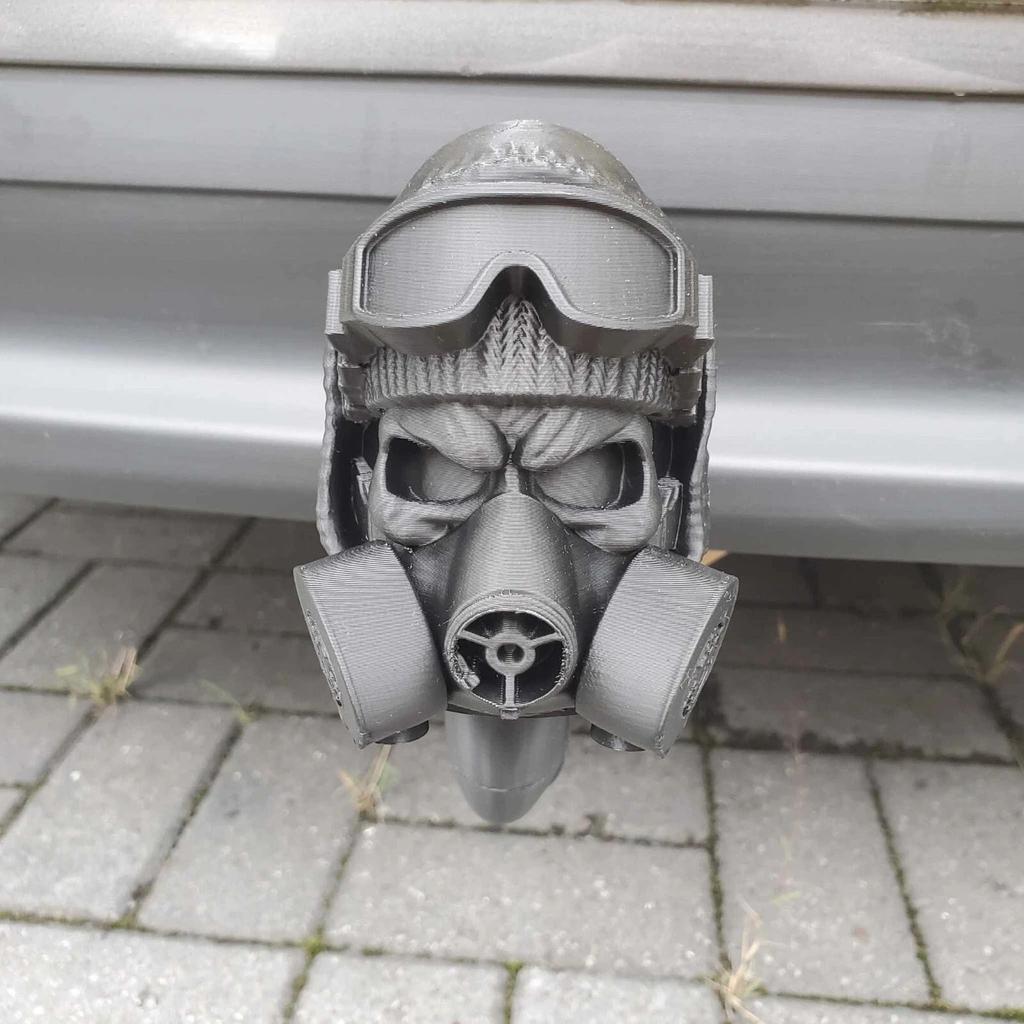 Tow Bar Ball Cover Tow Ball Cap Towing Hitch Fits 50mm Ball GAS MASK MAN For Car