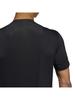 Adidas Techfit Fitted Short Sleeve Black 24775 3-Stripes T-Shirt, Men's, (GL0460),