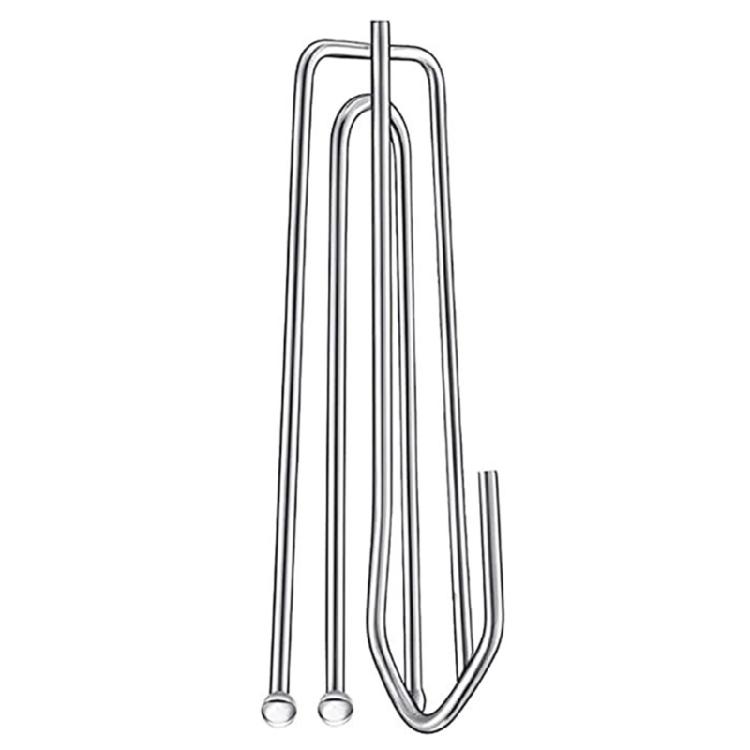20Pieces Stainless Steel Curtain Hook Four Prongs Folding Hook for Stable Shower Curtain Hanging