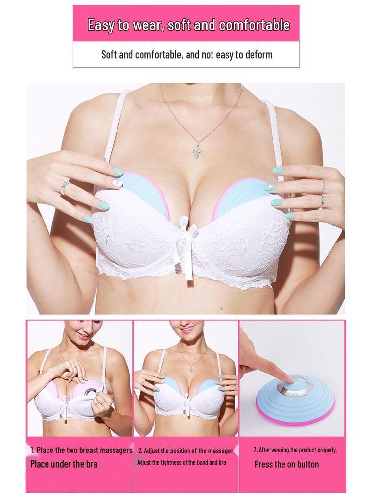 Wireless Microcurrent Breast Enhancer & Massager with Remote Control