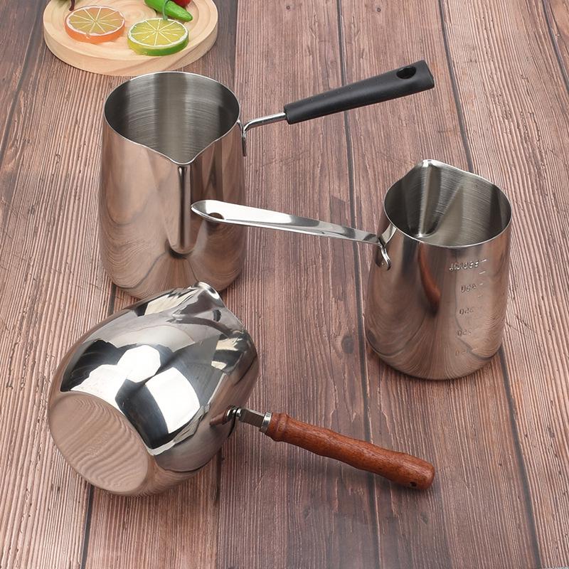 304 Stainless Steel Long Handle Latte Art and Frothing Pitcher (300-950ML)