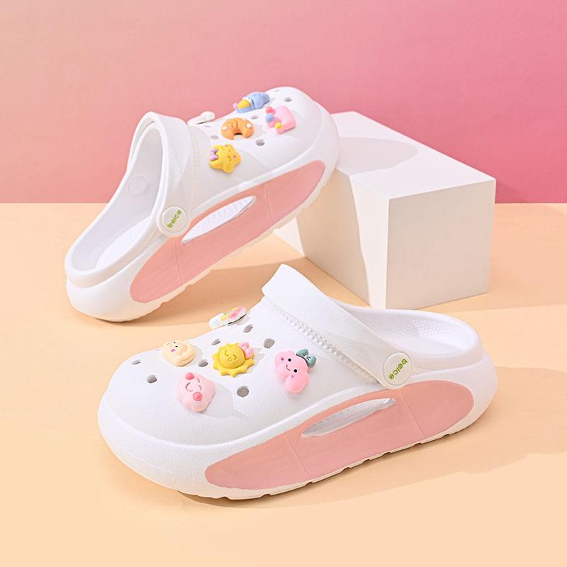 Colorful And Adorable Kids Soft Bottom Eva Slipon Shoes Nonslip Sandals Casual