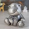Elegant European-Style Monkey Money Box Kids Metal Coin Saving Jar Decorative Animal Piggy Bank Gift
