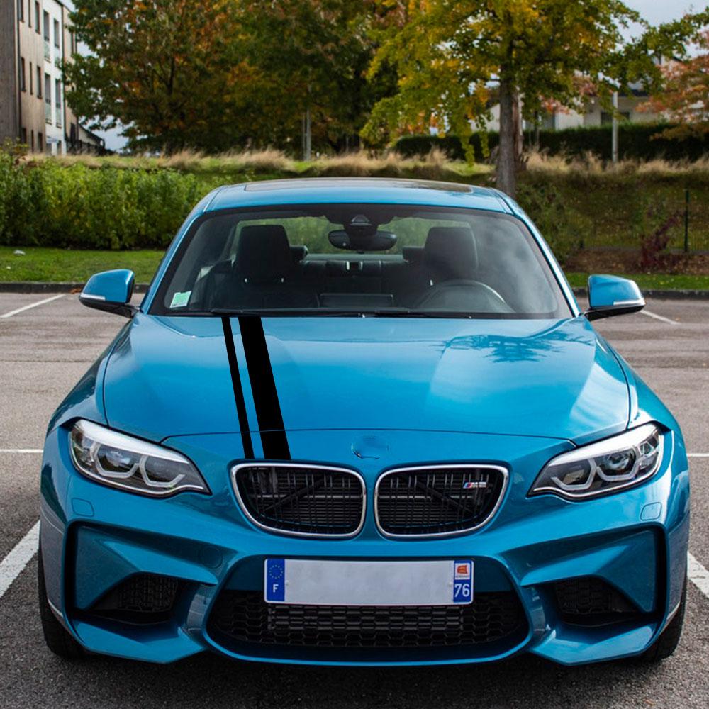 Kryt Kapoty Samolepka na Auto Dlouhý Pruh Auto Závodní Sportovní DIY Stylový Styling Kapota Vinylová Fólie Samolepky Tuningové Příslušenství