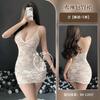 Sex Underwear Sexy Low Cut Lace Perspective Suspender Dress Hip Skirt Spice Girl Slim Fit Pure Desire Wind