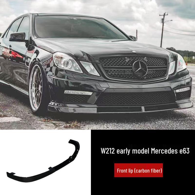 Mercedes-Benz E-Class W212 E63 Carbon Fiber Body Kit: Front & Rear Bumpers, Front Lip, Side Skirts, Rear Lip, Tail Wing, Hood.