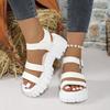 Fashion Women Shoes Black Platform Women Sandals Summer 2024 Female Shoes Woman Block Heel Fashion Buckle Causal Sandals High Quality