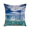 Beach Coconut Grove Sunset Scenery Print Pattern Cushion Cover Home Living Room Sofa Decoration Square Pillow Pillow Cover