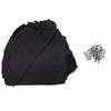 Car Seat Covers Full Set Breathable and Soft Cloth Seat Cover Universal Fit for Cars Black