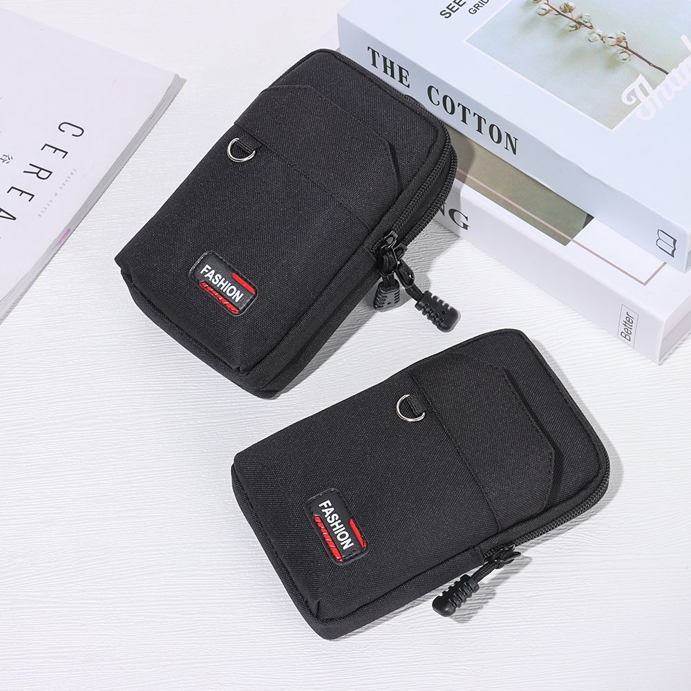 Men Single/double Layer Camping Hunting Wallet Pocket EDC Molle Bag Waist Purse Phone Pouch