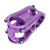 Cycling Stem CNC Hollowed Out High Strength Aluminum Alloy 50mm Handlebar Stem for 28.6mm and 31.8mm Diameter Purple
