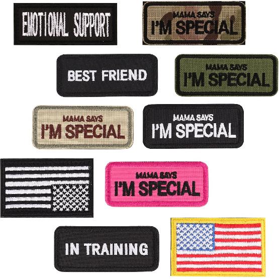 Forestpaw 2 Pack Service Dog Patches for Harness,Embroidered Service Dog Accessories for Dog Collars,Hot Pink Mama SAYS I m Special Hook and Loop Dog 3.5 *1.5