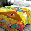 1PC Hey Duggee Custom Name Patterned Flannel Blanket Suitable For All Seasons for Home Decor Warmth and Comfort Gifts Holiday Present