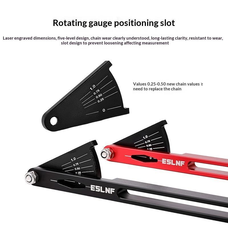 Chain Checker Chain Wear Indicator Tool Kits Multi-Functional Chains Gauge Measurement For Mountain Road Bike