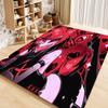 Door Comedy Mat Bedside Entrance Bath Hotel Floor Decoration Corridor Door Mat Black H-Hazbin Carpet Cartoon Living Room Balcony