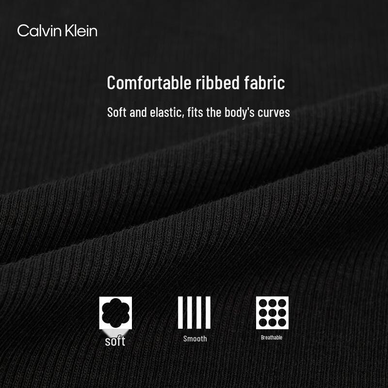 Calvin Klein Jeans Women's Ribbed Short-Sleeve T-Shirt Dress