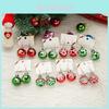Christmas Snowflake Star Resin Earrings With Electroplated Finishes For Women
