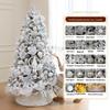2M Luminous White Flocked Christmas Tree for Home or Window Decoration