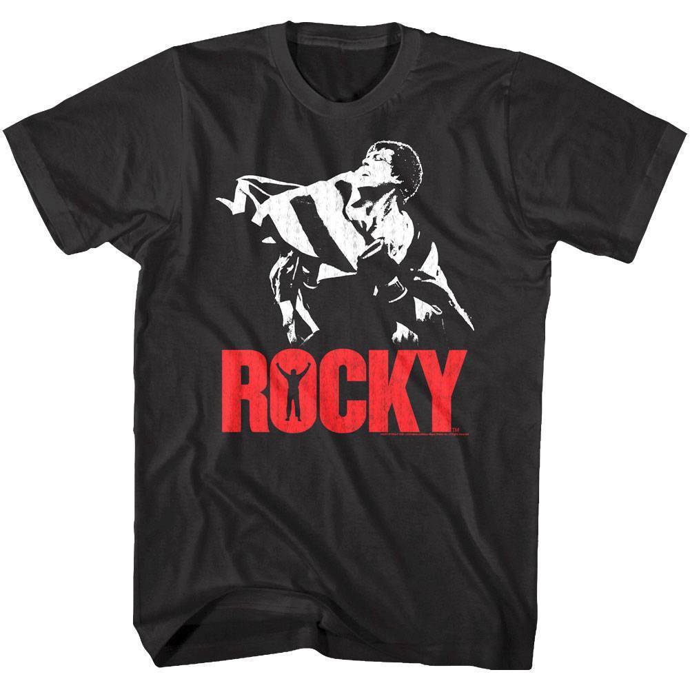 Rocky vs Clubber Lang Fight Poster Men T Shirt XXXL