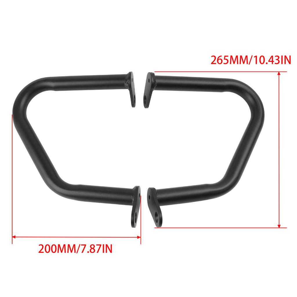 Black Engine Guard Crash Bar Bumper Frame Falling Protectors For Triumph Street Twin Bonneville T100 T120