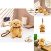 Pet Plush Dog Stuffed Toy Keychain With Soft Short Plush For Bags And Car Accessories