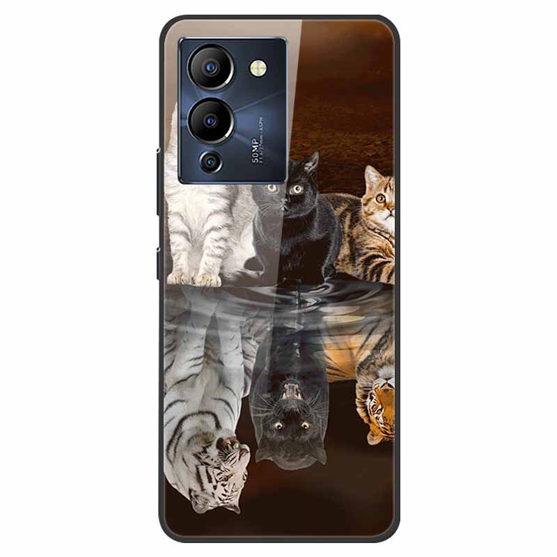 For Infinix Note 12 G96 Case X670 Marble Tempered Glass Hard Back Cover for Infinix Note12 Helio G96 Phone Cases 6.7'' Fundas