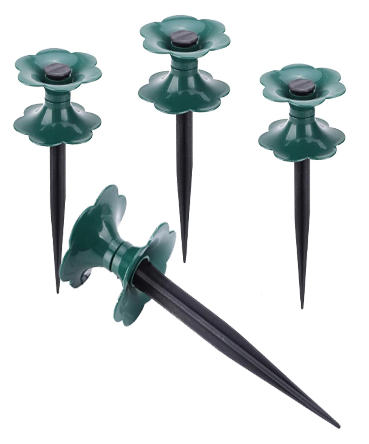 

S.fields.inc Ролик-направляющая для шланга с шипами для садоводства, включает 4 колышка, для поливочных и дождевальных шлангов