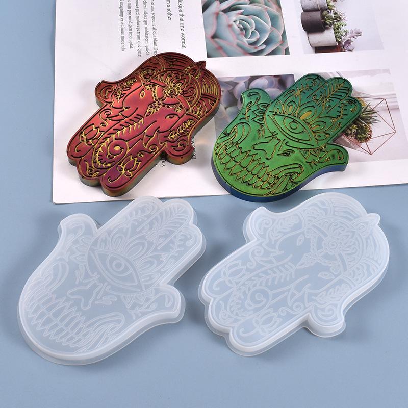 DIY Crystal Resin Mold: Fatima's Hand Tabletop Ornament Silicone Mold