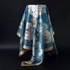 Fashion Square Silk Scarf Women Headband 90*90cm Print Neck Scarfs Office Hair Band Hand Kerchief Female Bandana Headwear
