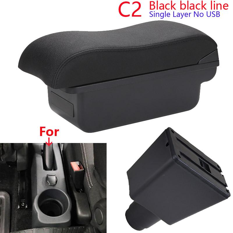 For Renault Logan 2 Armrest For Dacia Logan 2 dokker Renault Sandero 2 Car Armrest Box Curved Surface leather Simple installatio