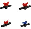 Complete Set of Barbed Pipe Fittings: Drip Irrigation Connectors Direct Elbow Tee Plug for 16/20/25mm Pipes