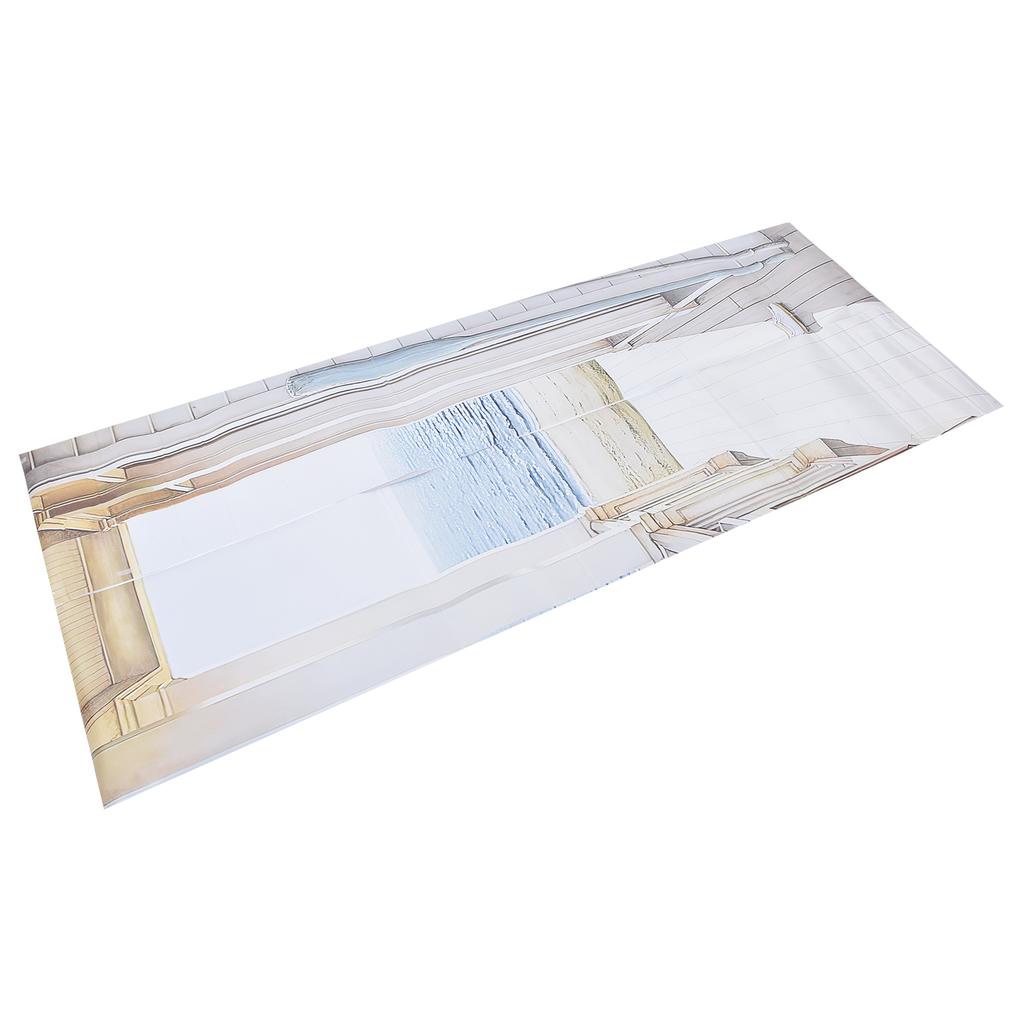 2 ks samolepka na dveře PVC materiál 3D vizuální efekty Snadno čistitelná Odnímatelná Vodotěsná Odolná proti oleji