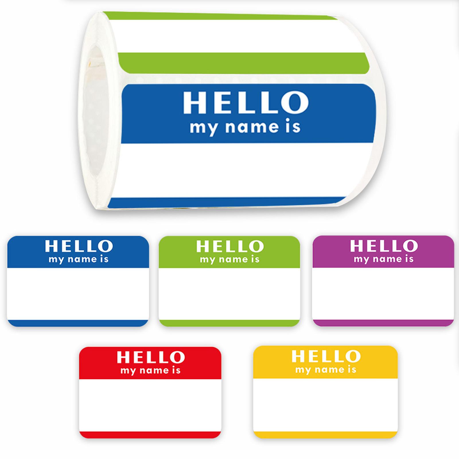 300 PCS Name Tags Stickers Hello My Name Is Labels For Office Meeting School School Office Newborn Name Tag Decor