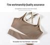 Women's Summer Yoga Suit Set - Cool Spicy Color Block Tank with Chest Pads for Fitness and Pilates