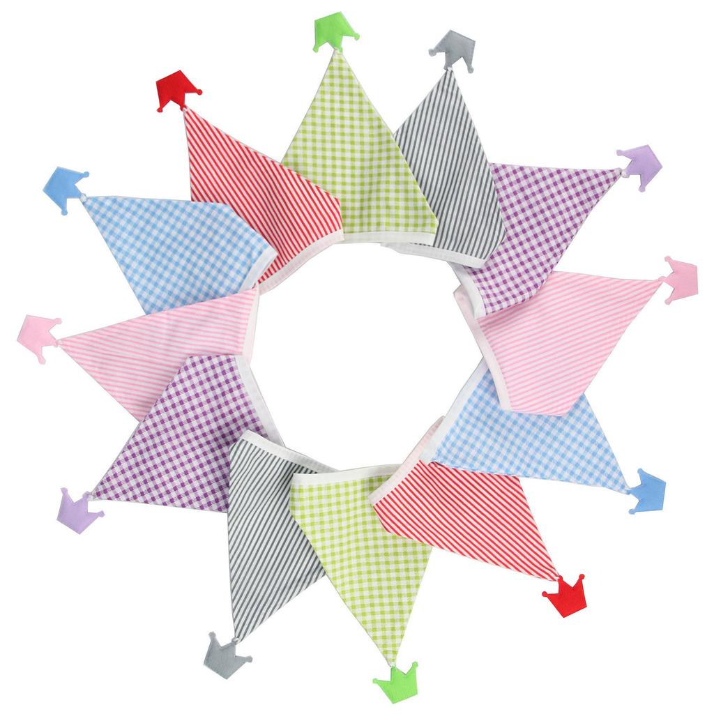 Nordic Style Cotton Triangle Banner - Tent, Wedding, Kindergarten Decoration