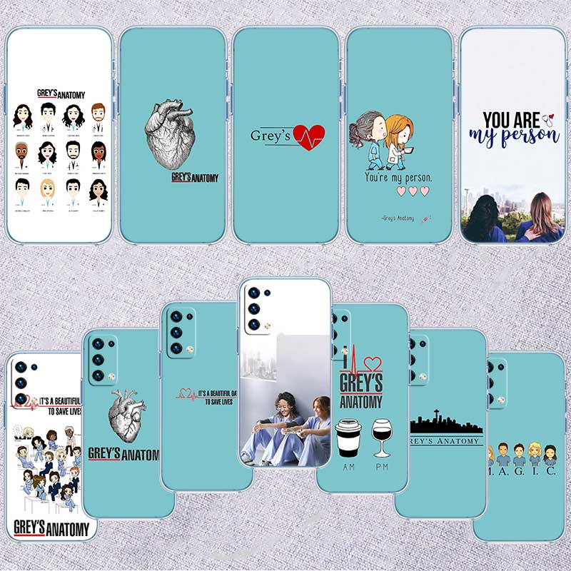 UP33 Grey's Anatomy Transparent Phone Case for Motorola Moto G7 G8 G9 G84 G85 G73 G24 G15 Z2 Play Power Plus