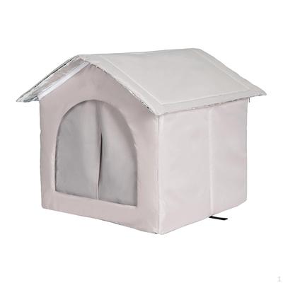 Stray Cat Shelter, Bed with Removable Fixed Straps, Versatile Outdoor Kennel, Small