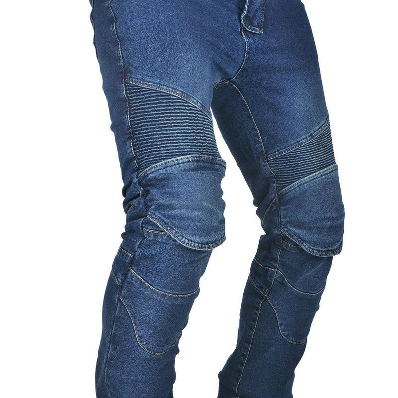 Cross-border explosion, motorcycle jeans, classic old cow with cover retro locomotive off-road high-waisted straight cycling pants
