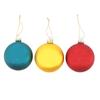 Something Different Nostalgic Glass Christmas Bauble (Pack of 3)